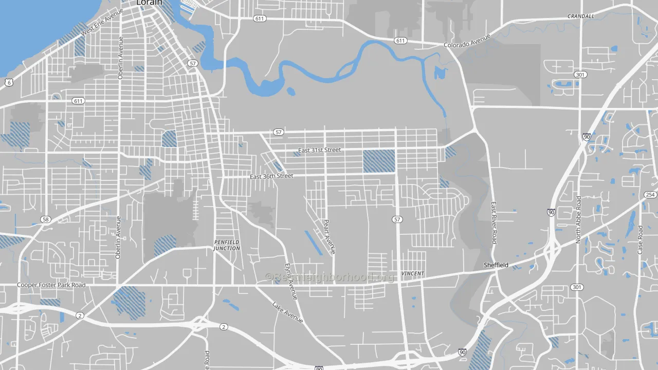 Transit Grade map of 44055, OH