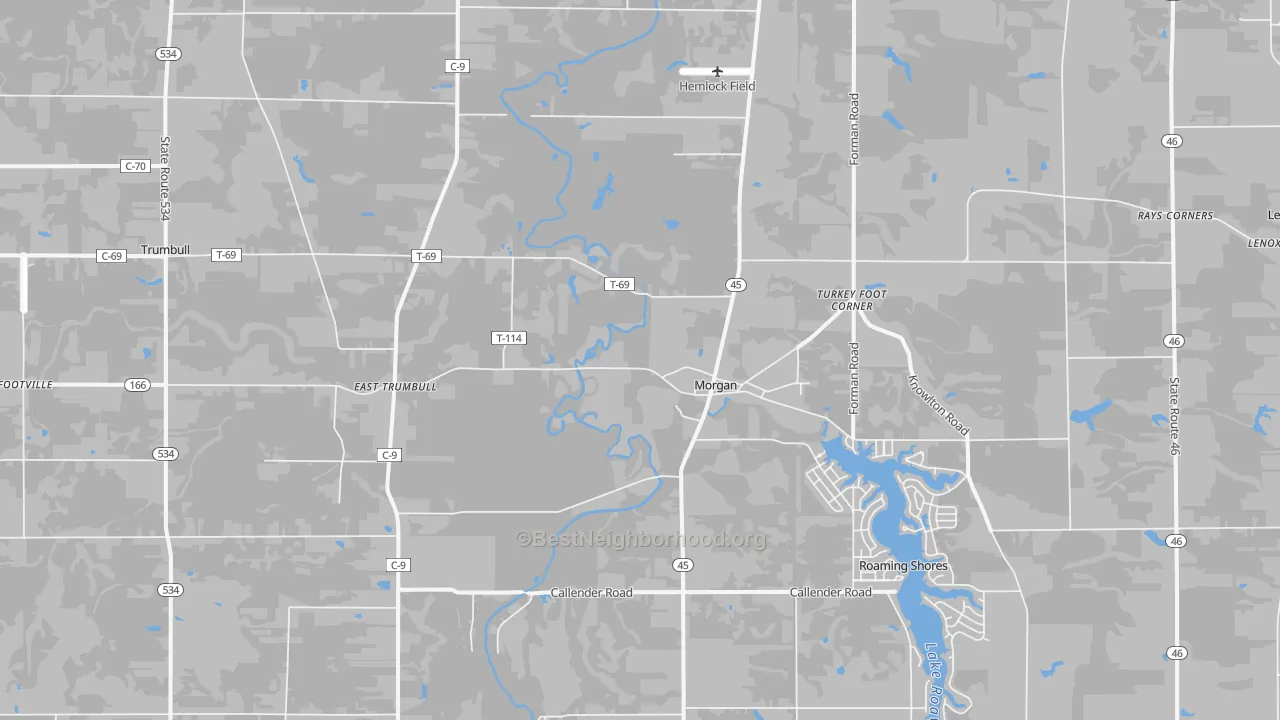 Transit Grade map of 44084, OH