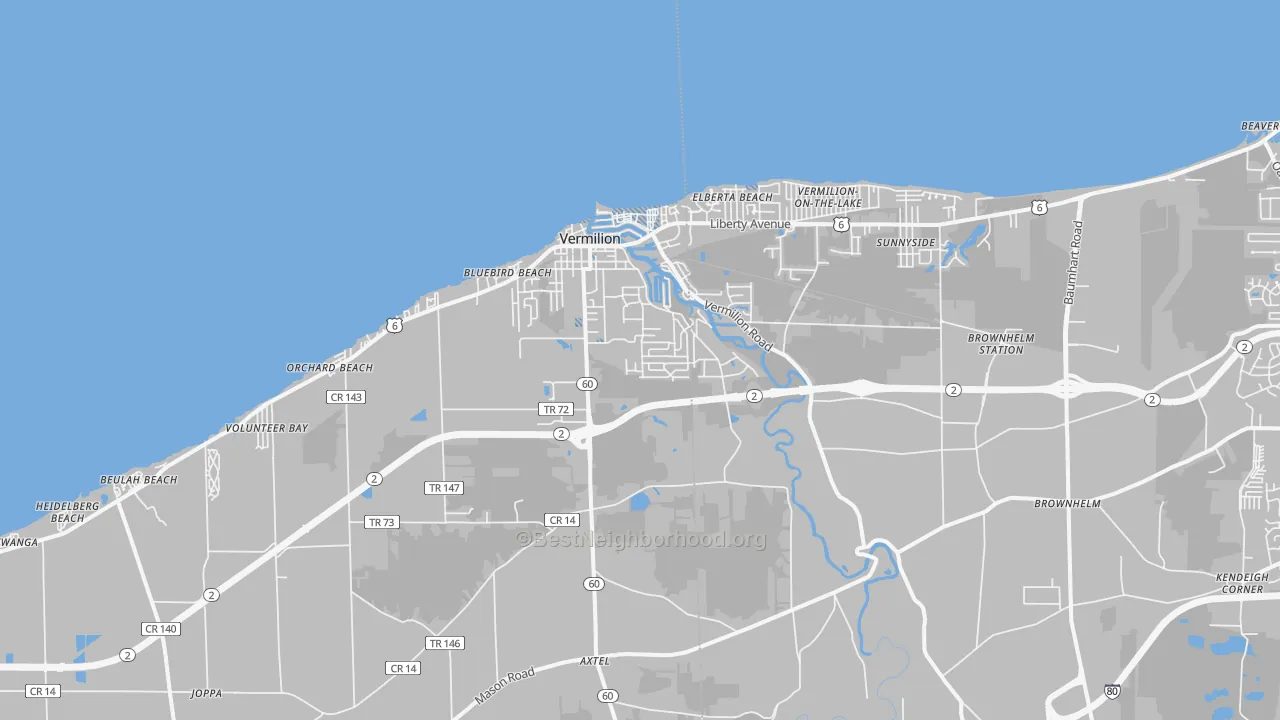 Transit Grade map of 44089, OH