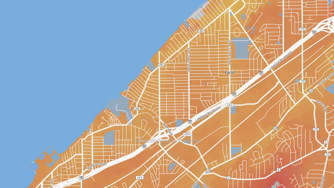 Transit Grade map of 44119, OH