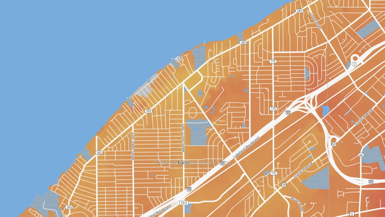 Transit Grade map of 44123, OH
