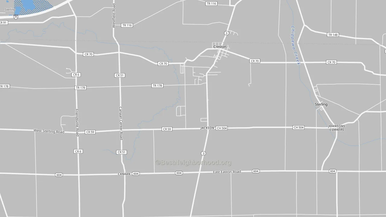 Transit Grade map of 44217, OH