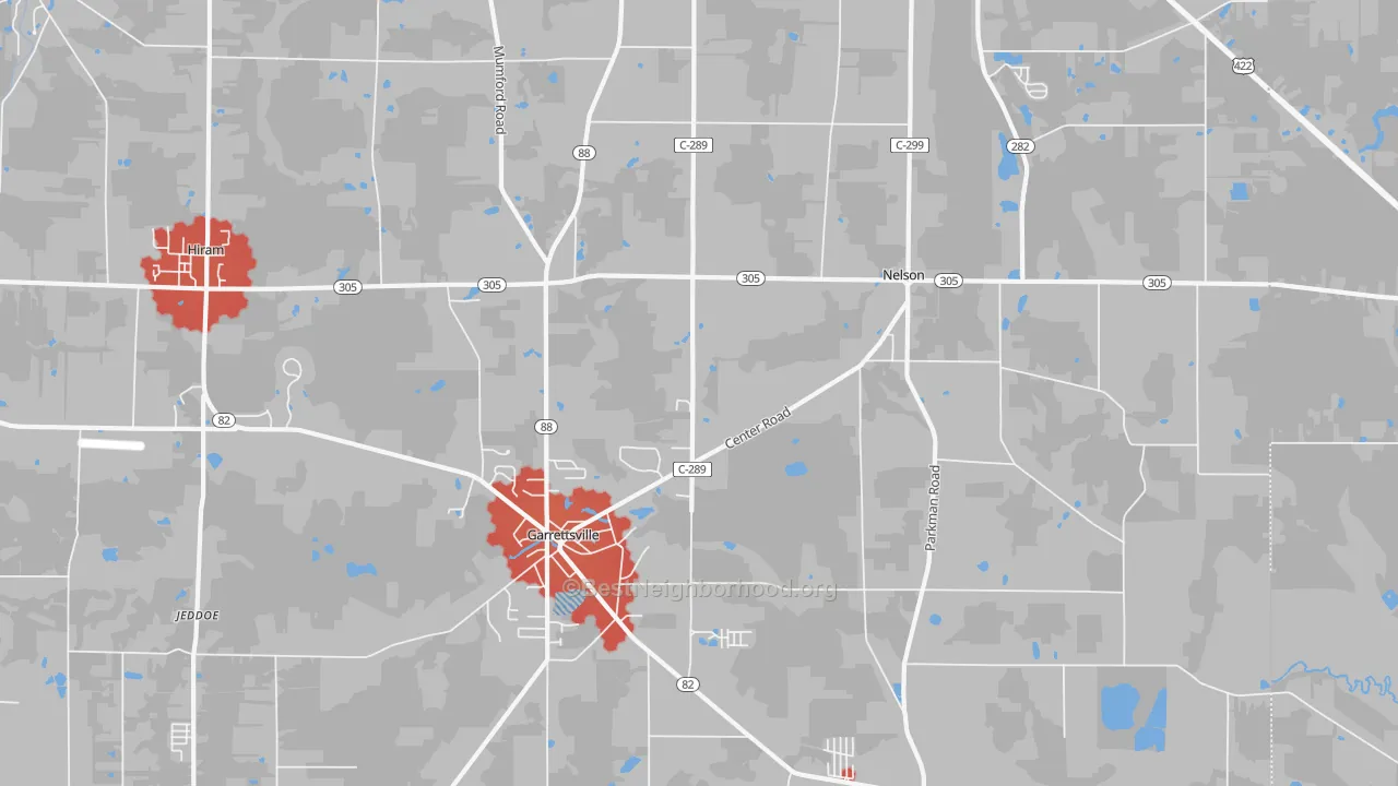 Transit Grade map of 44231, OH