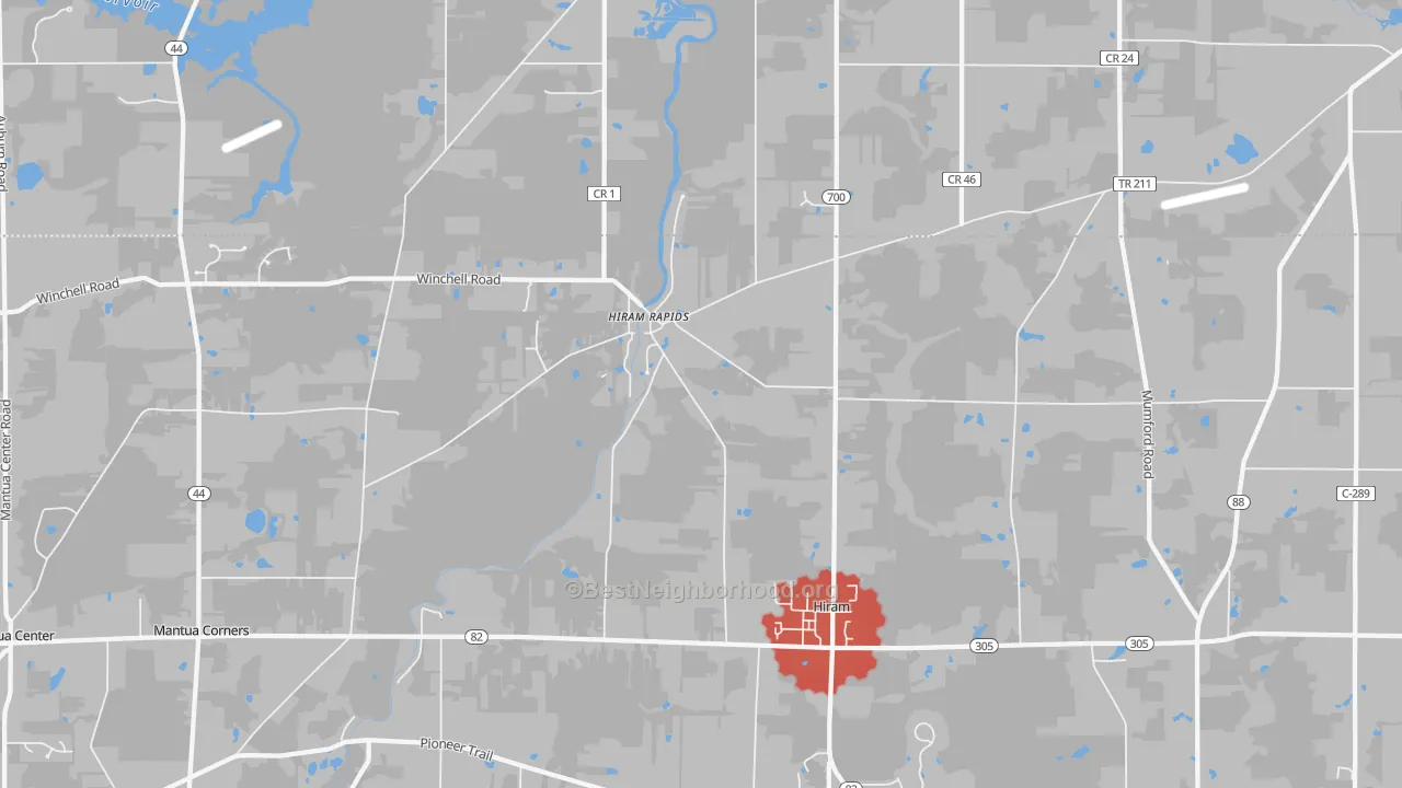 Transit Grade map of 44234, OH