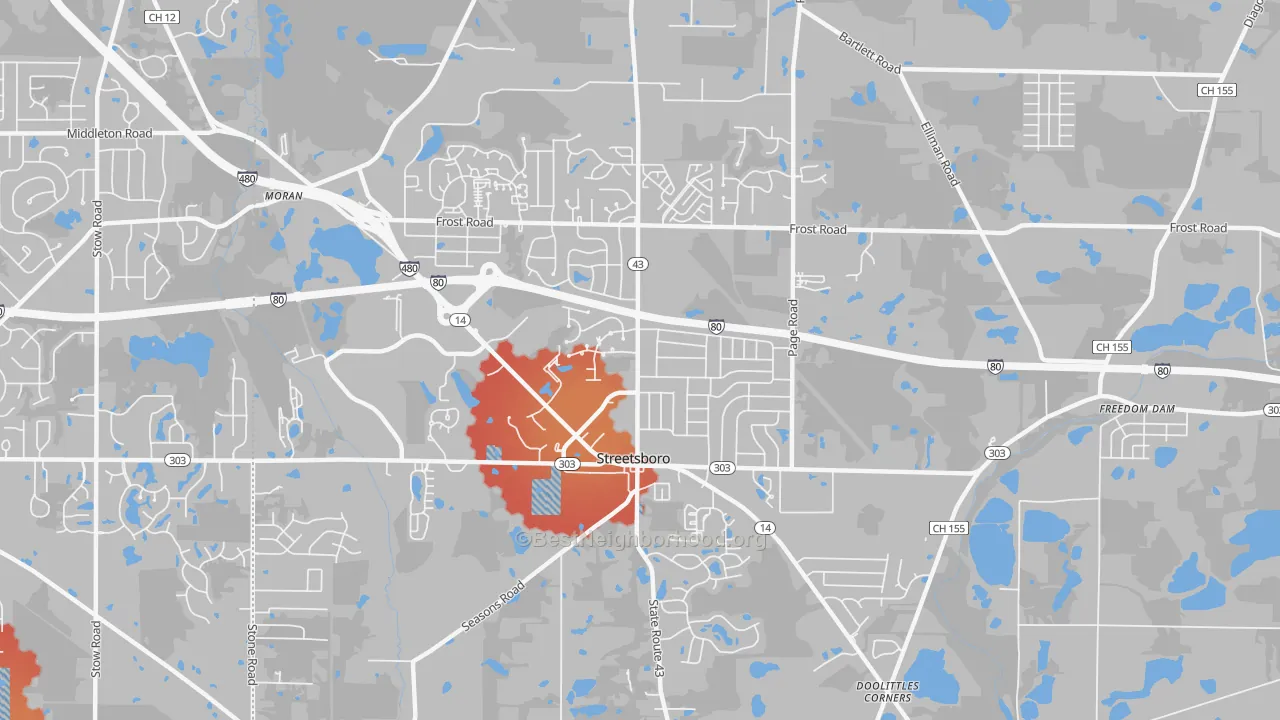 Transit Grade map of 44241, OH