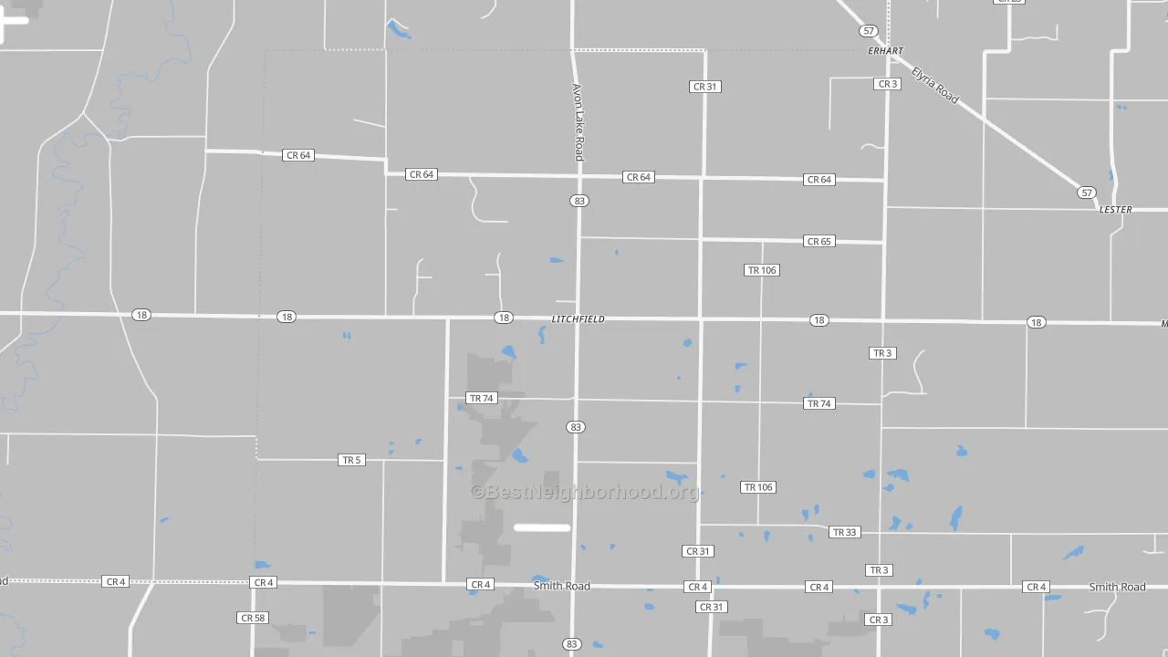 Transit Grade map of 44253, OH