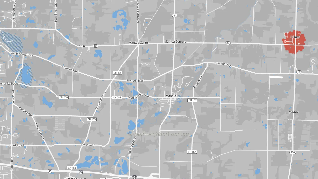 Transit Grade map of 44255, OH