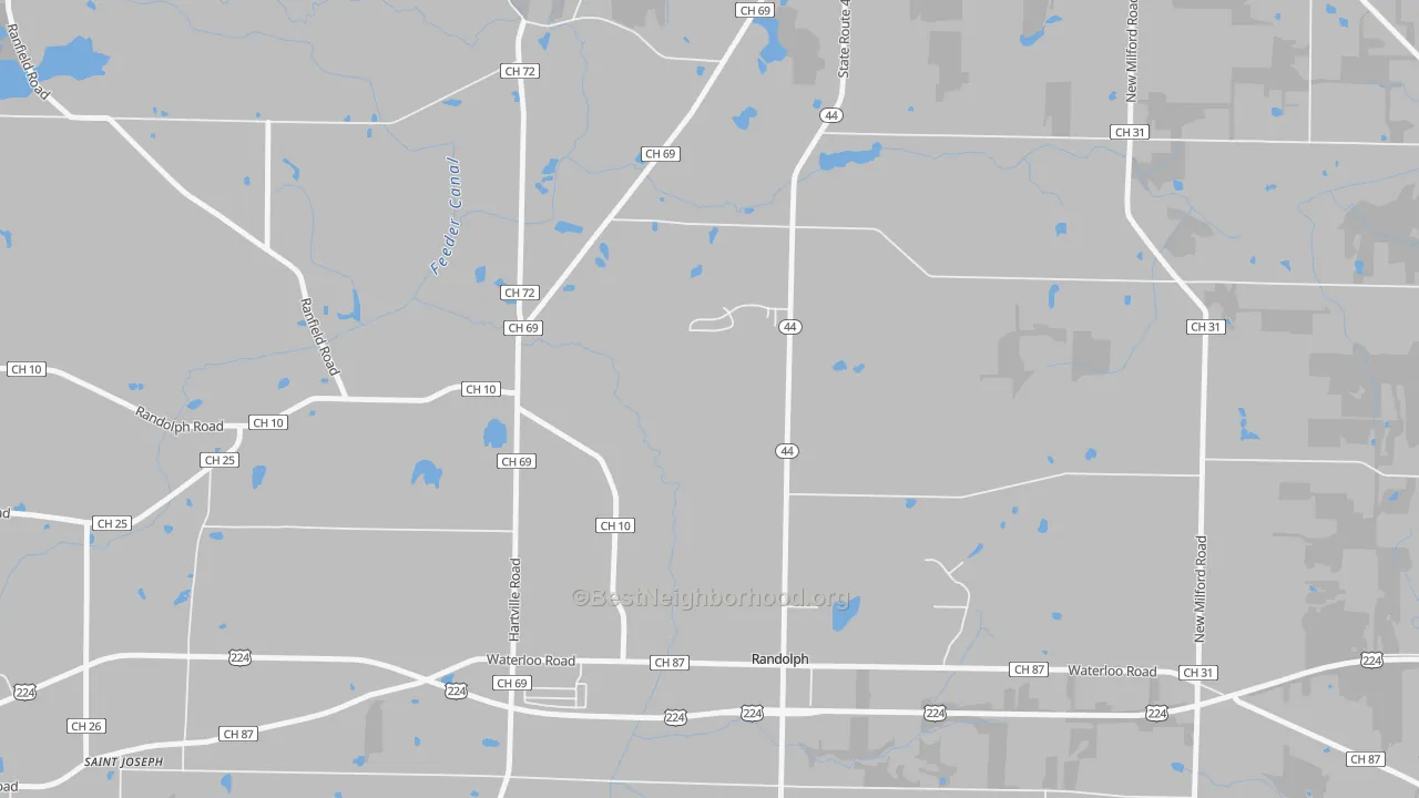Transit Grade map of 44265, OH