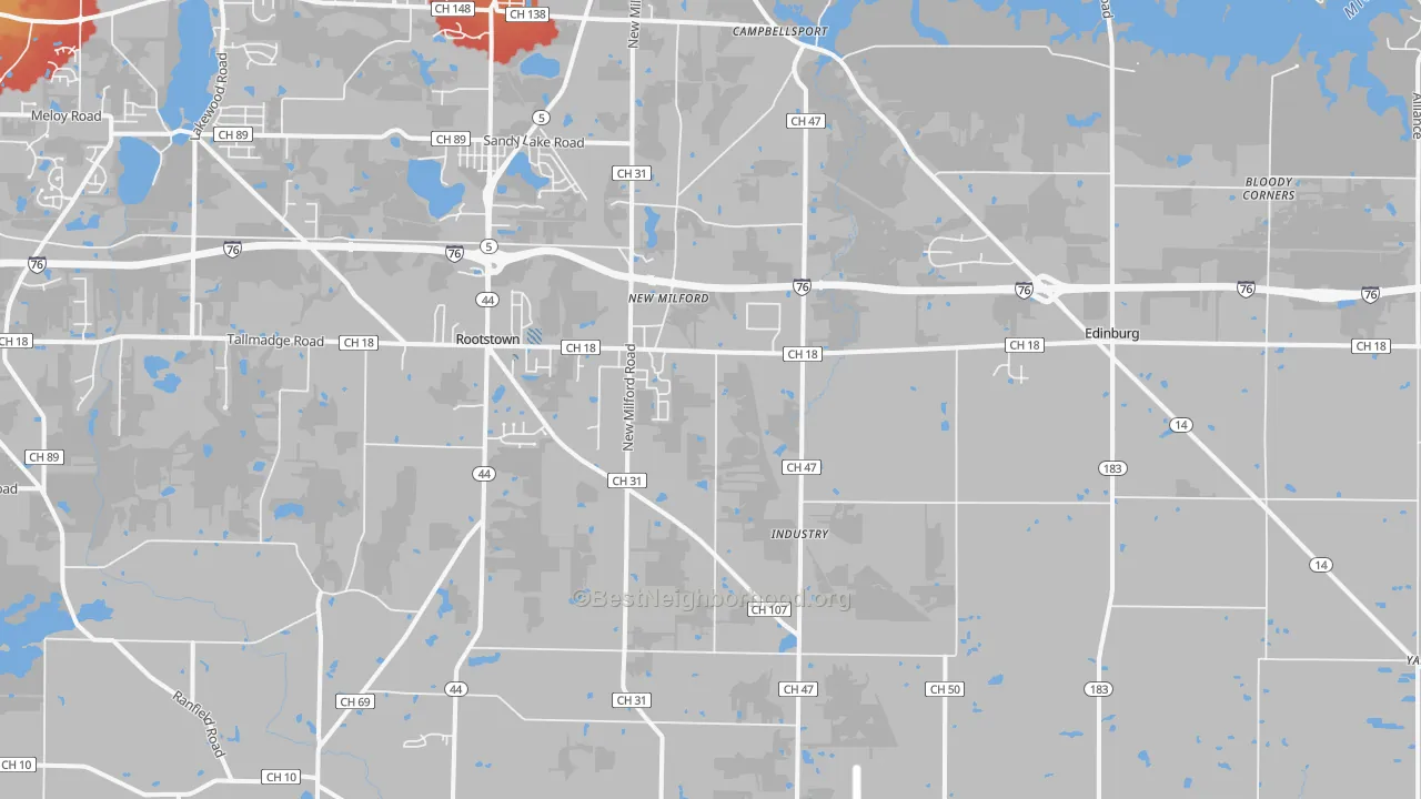 Transit Grade map of 44272, OH