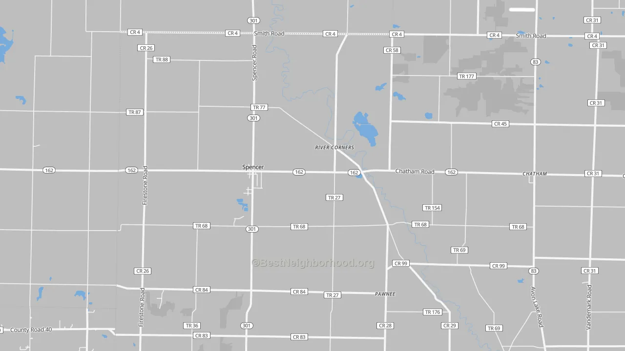 Transit Grade map of 44275, OH