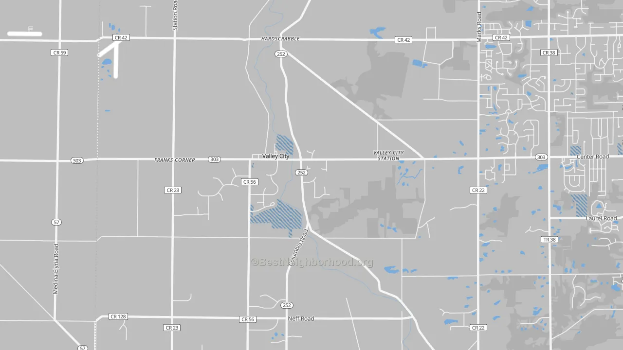 Transit Grade map of 44280, OH