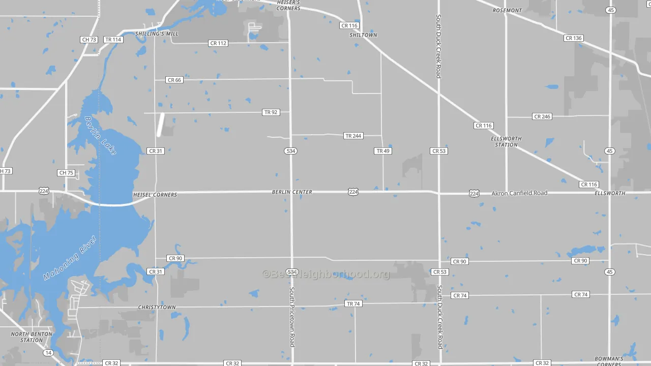 Transit Grade map of 44401, OH