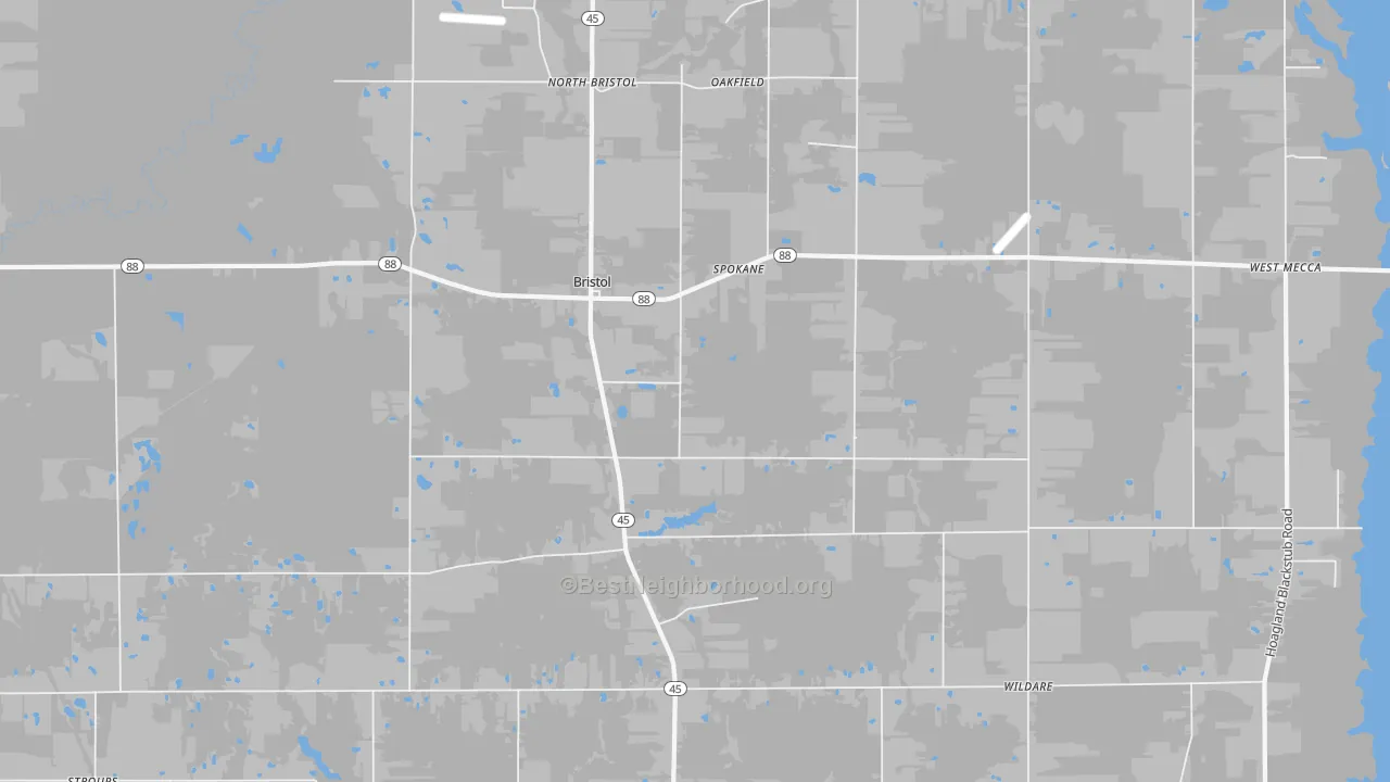 Transit Grade map of 44402, OH