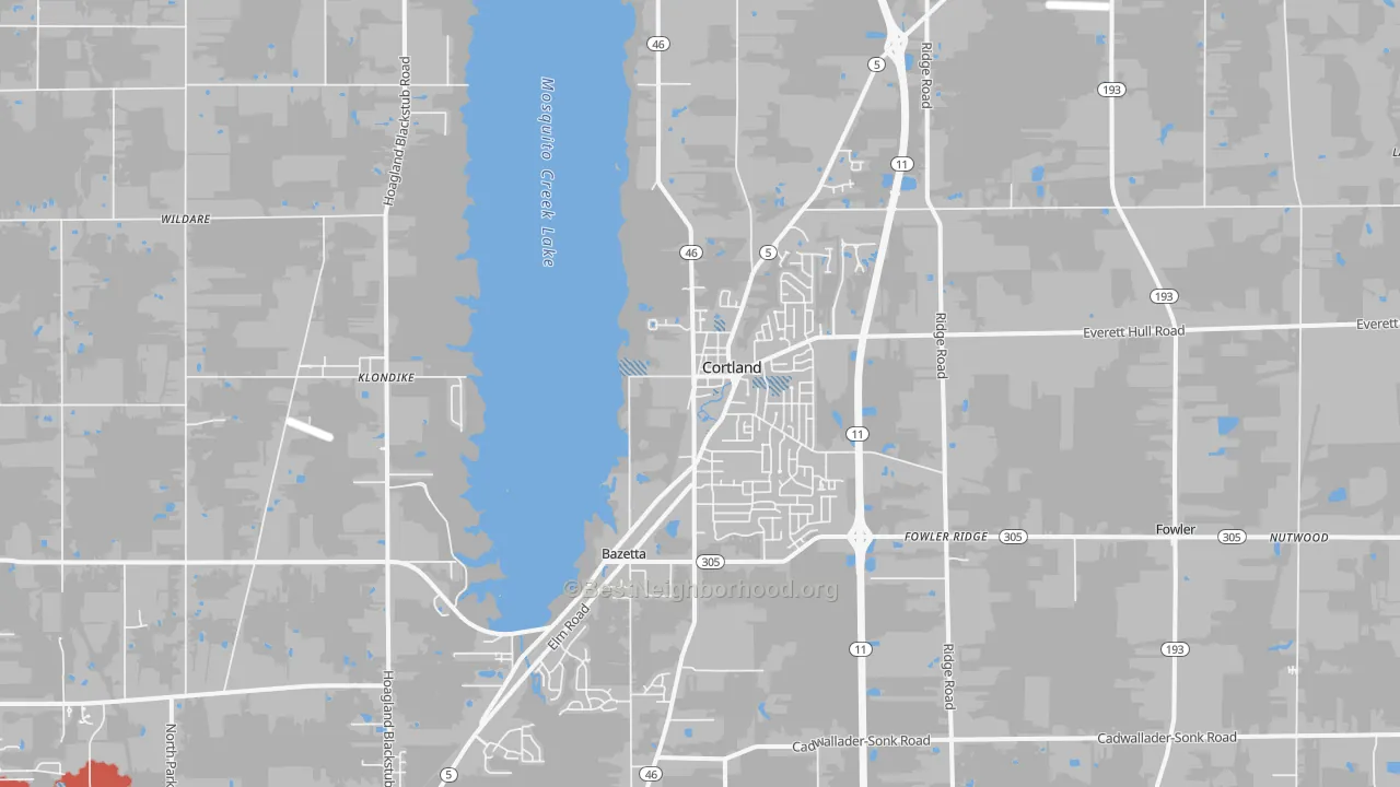 Transit Grade map of 44410, OH