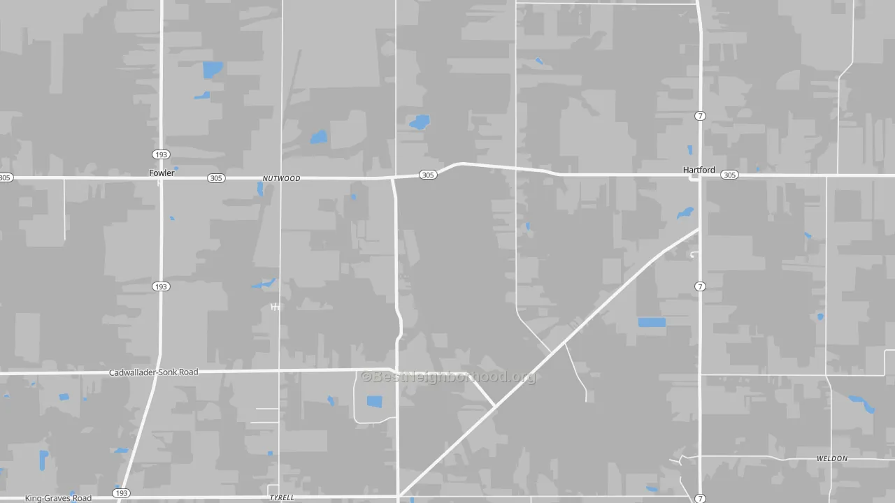 Transit Grade map of 44418, OH