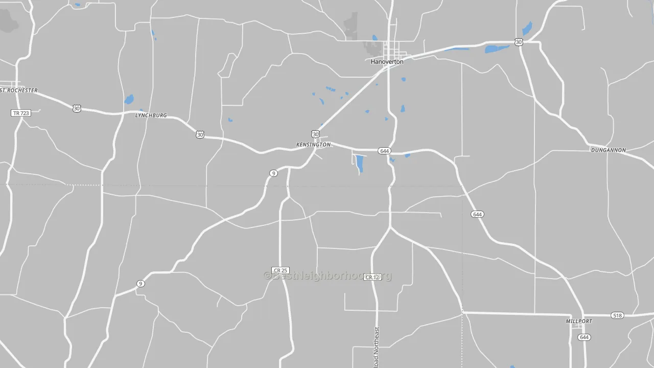 Transit Grade map of 44427, OH