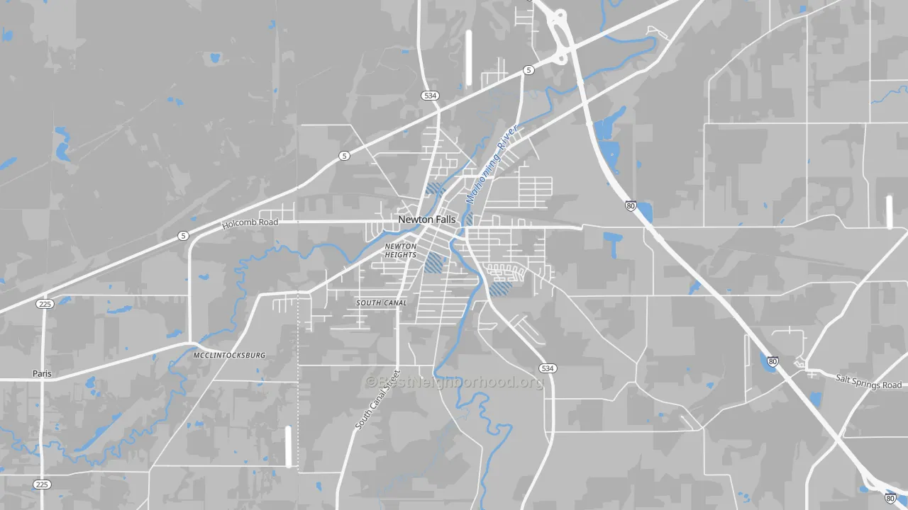 Transit Grade map of 44444, OH