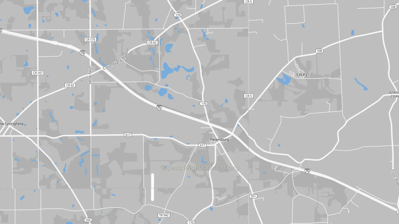 Transit Grade map of 44454, OH