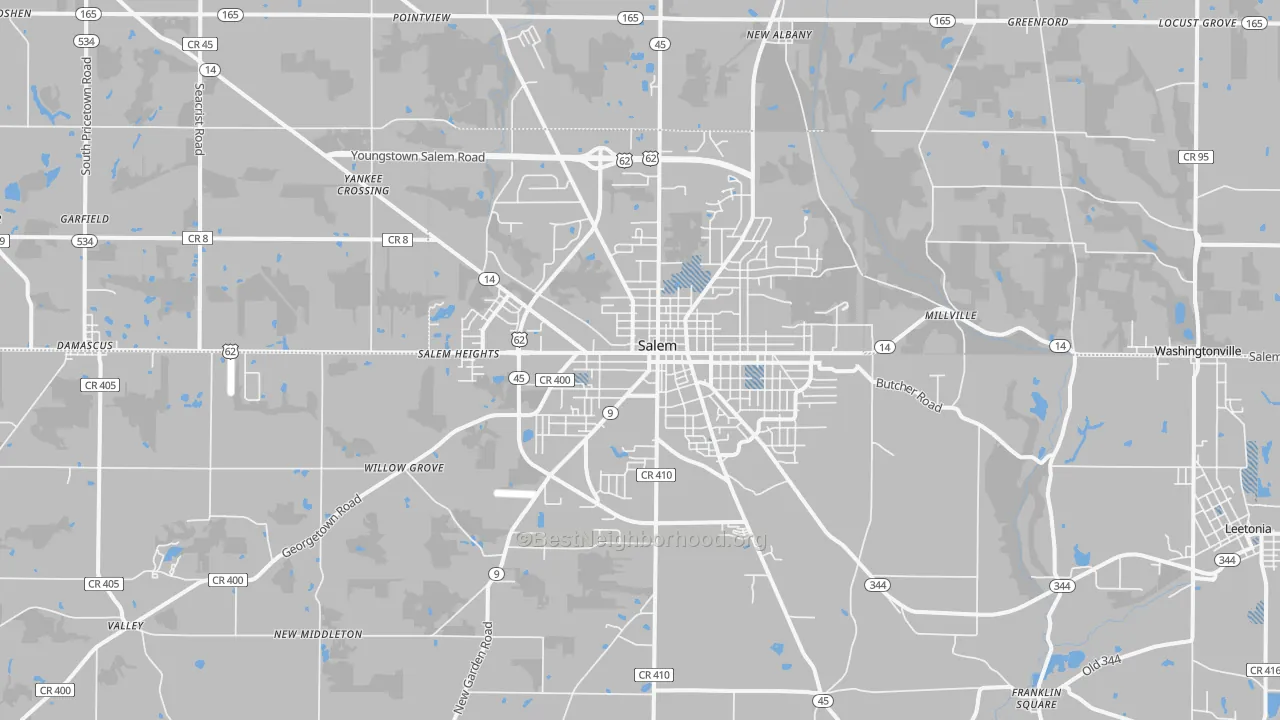 Transit Grade map of 44460, OH