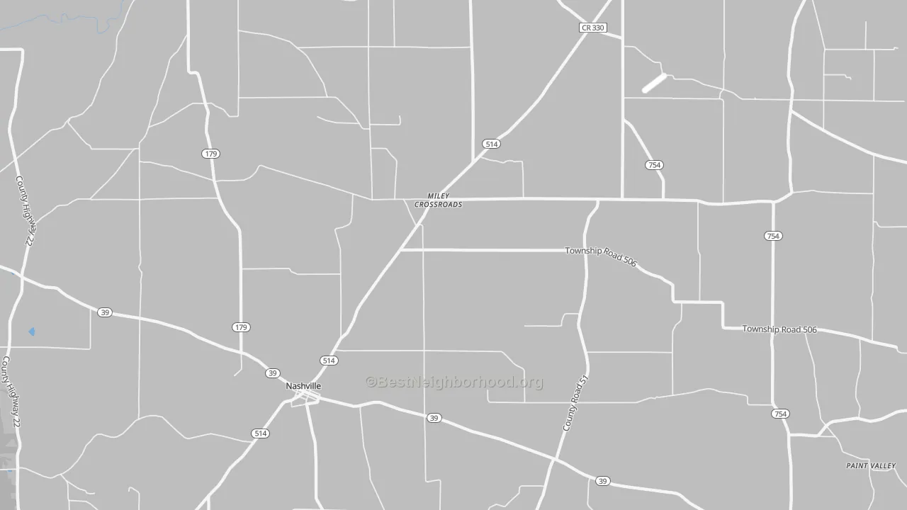 Transit Grade map of 44611, OH