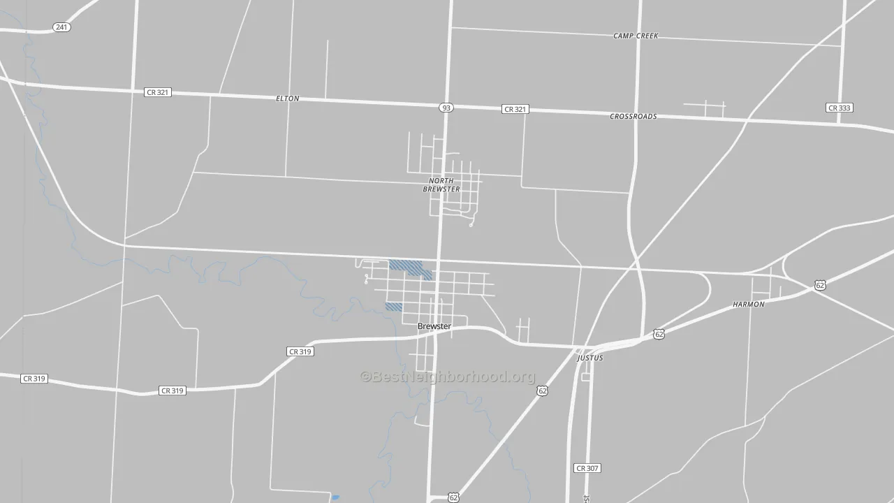 Transit Grade map of 44613, OH
