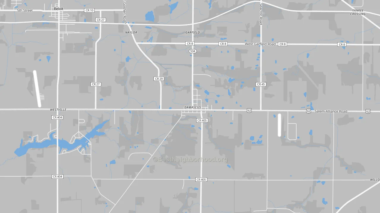 Transit Grade map of 44619, OH