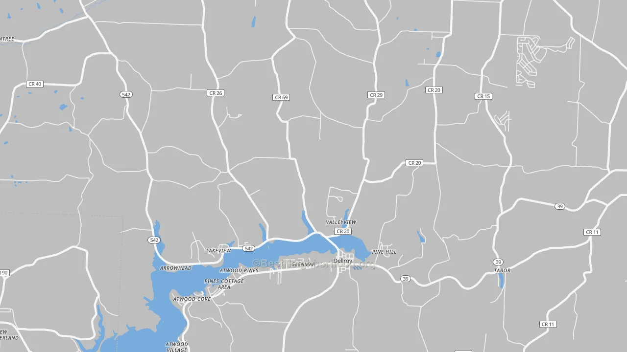Transit Grade map of 44620, OH