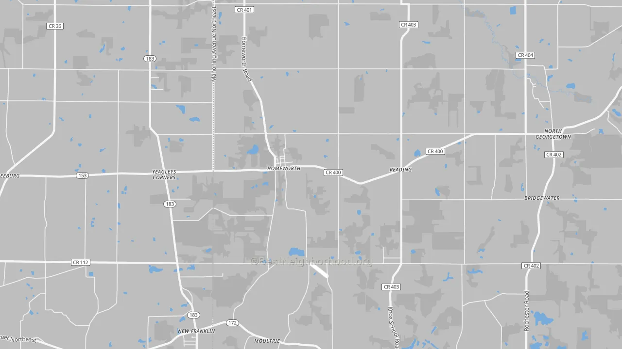 Transit Grade map of 44634, OH