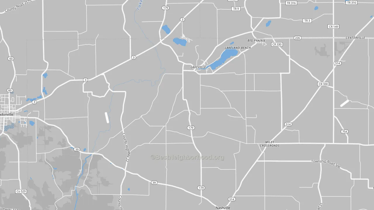 Transit Grade map of 44638, OH