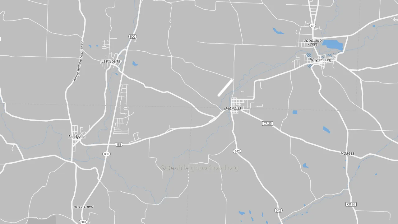 Transit Grade map of 44643, OH