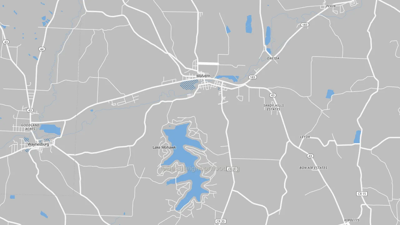 Transit Grade map of 44644, OH