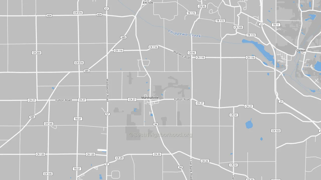 Transit Grade map of 44645, OH
