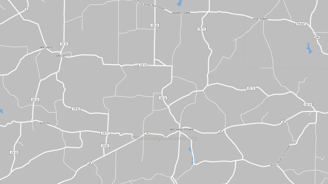 Transit Grade map of 44651, OH
