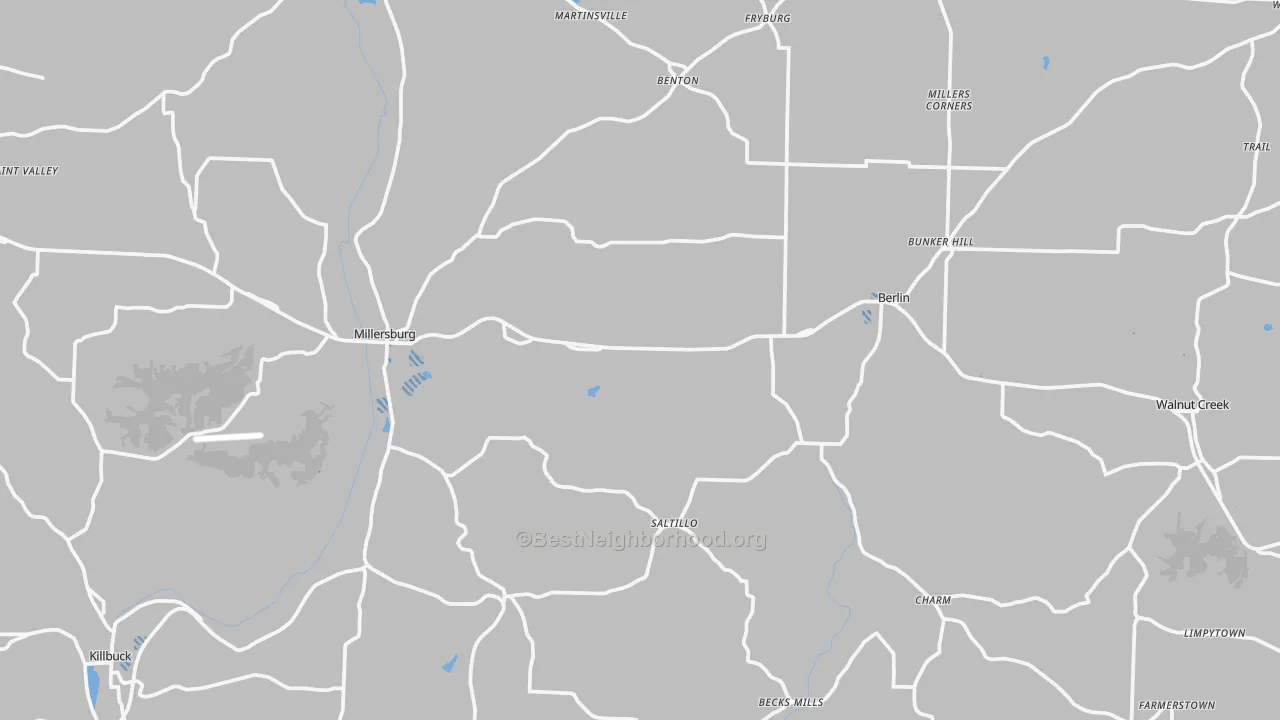 Transit Grade map of 44654, OH