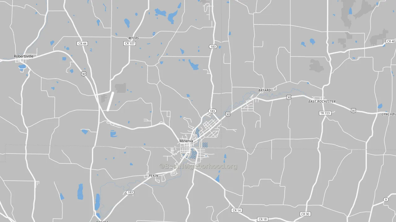 Transit Grade map of 44657, OH