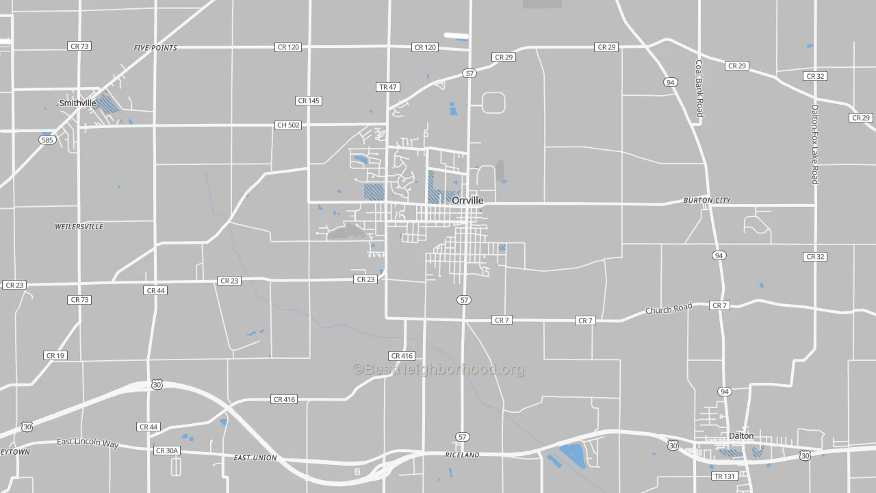 Transit Grade map of 44667, OH