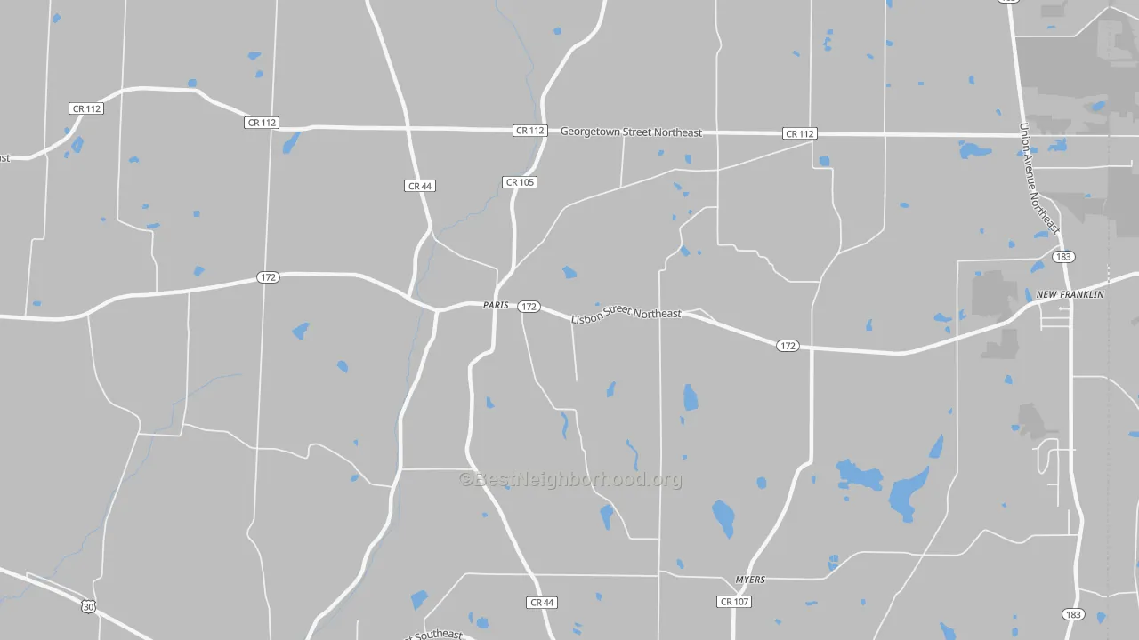 Transit Grade map of 44669, OH