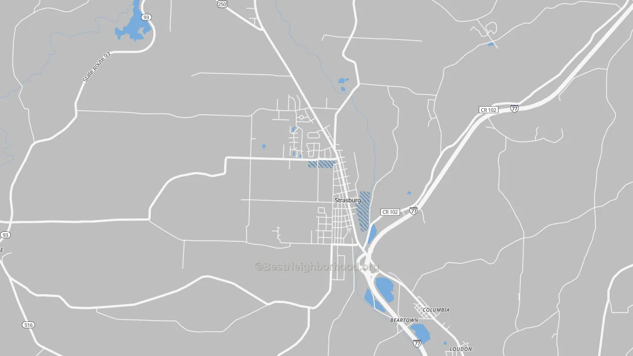 Transit Grade map of 44680, OH