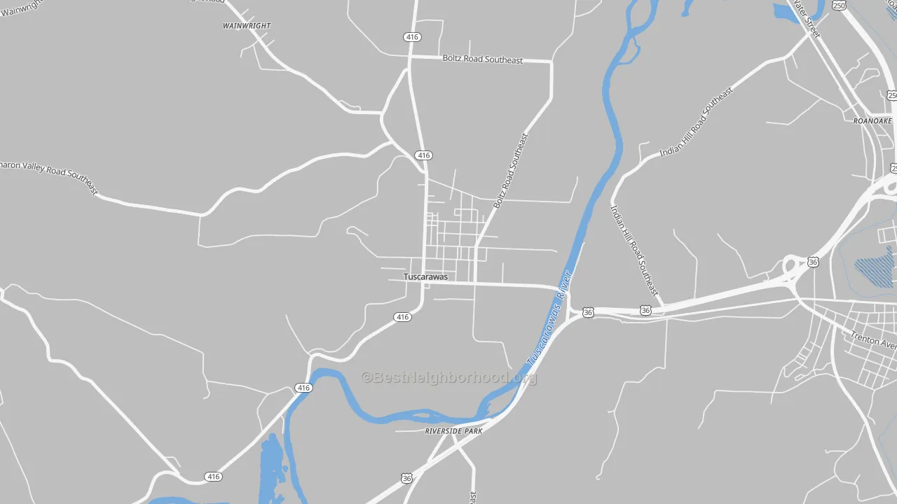 Transit Grade map of 44682, OH