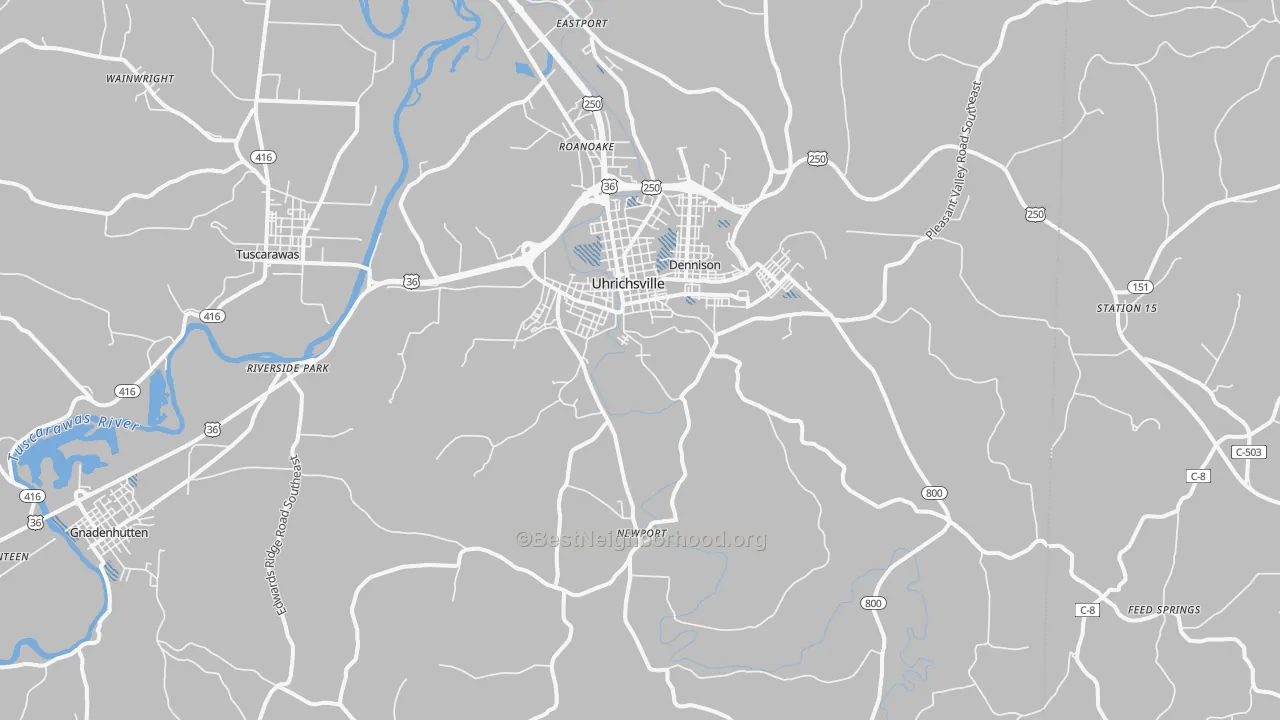 Transit Grade map of 44683, OH