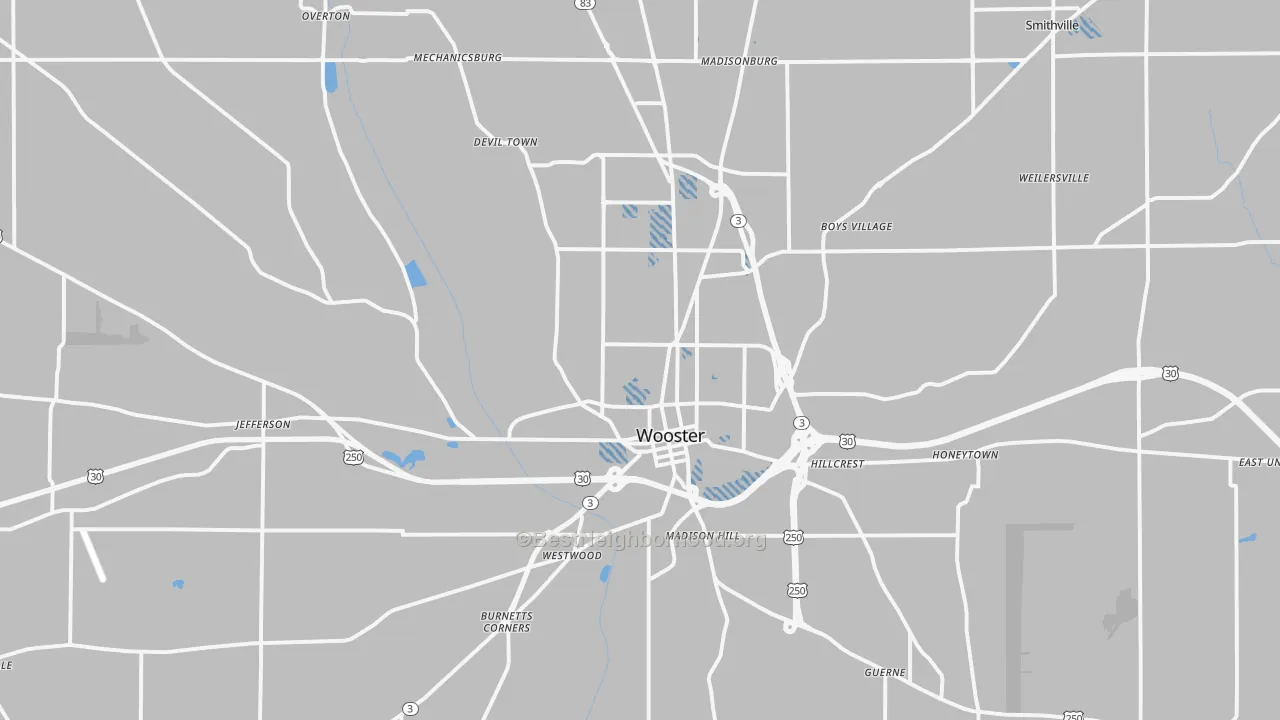 Transit Grade map of 44691, OH
