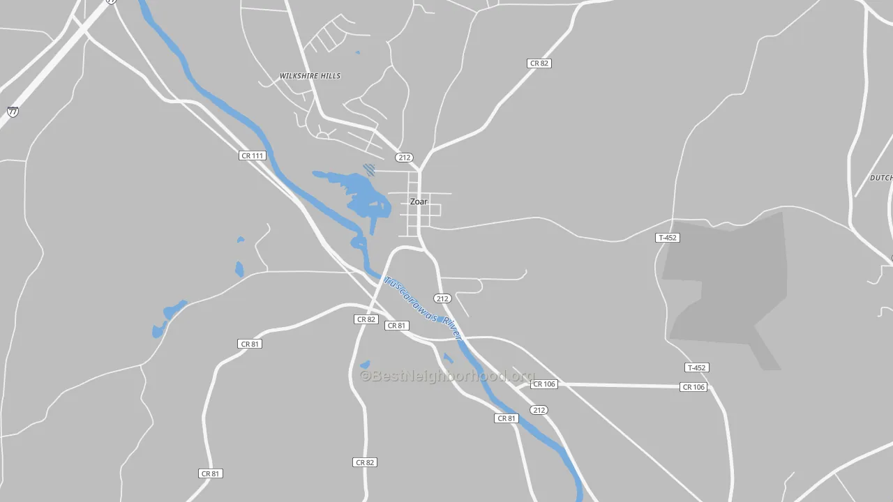 Transit Grade map of 44697, OH