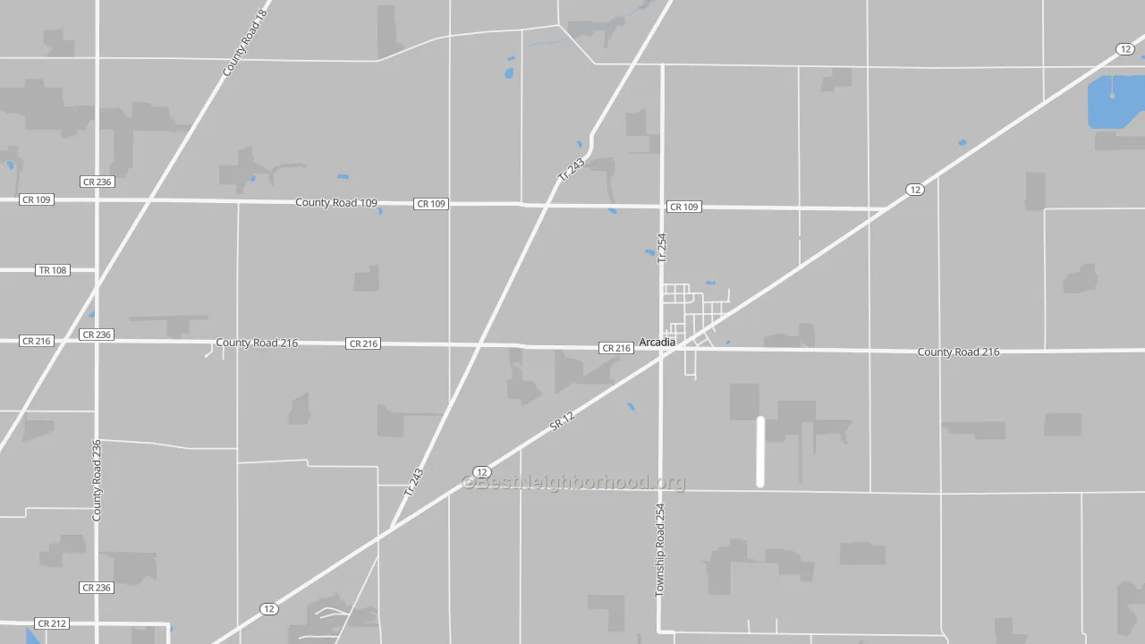 Transit Grade map of 44804, OH