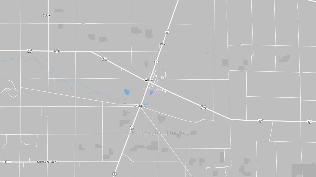 Transit Grade map of 44807, OH