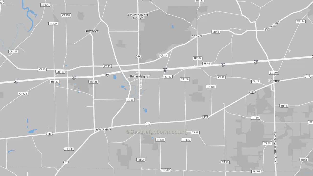 Transit Grade map of 44814, OH