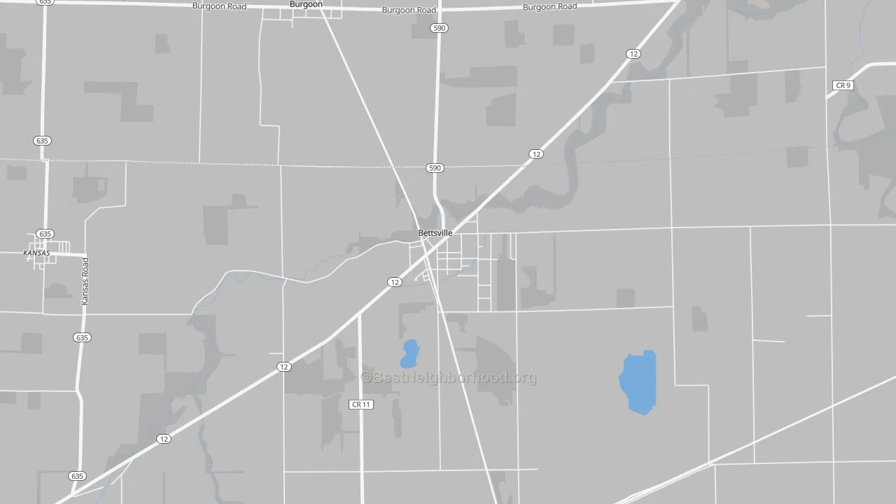 Transit Grade map of 44815, OH