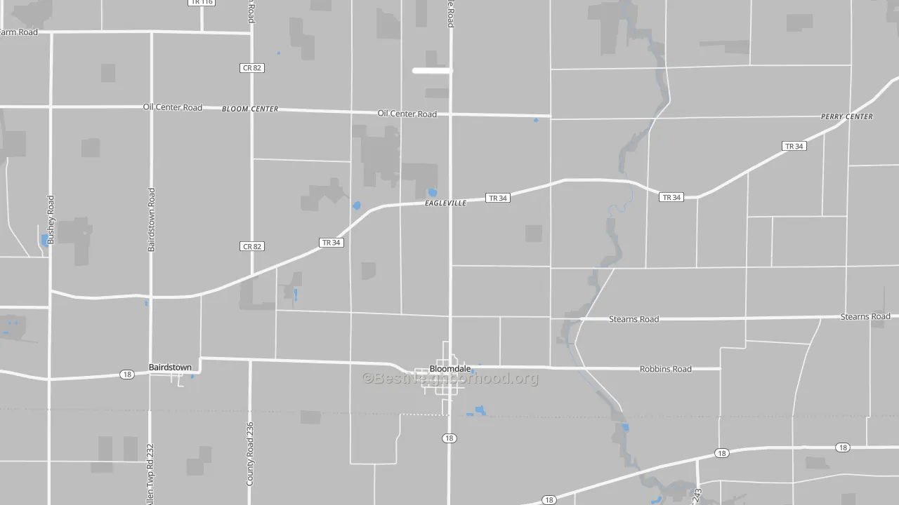 Transit Grade map of 44817, OH