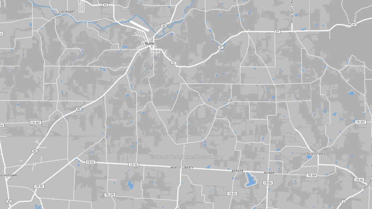 Transit Grade map of 44822, OH