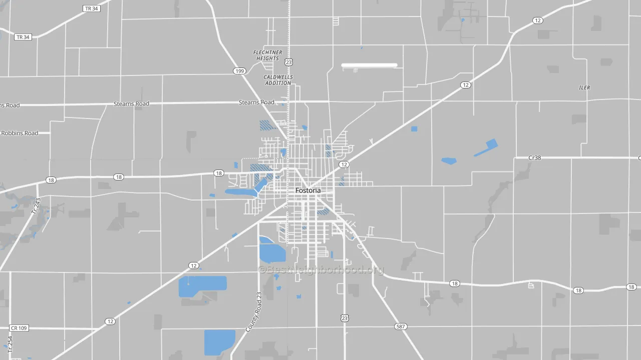 Transit Grade map of 44830, OH