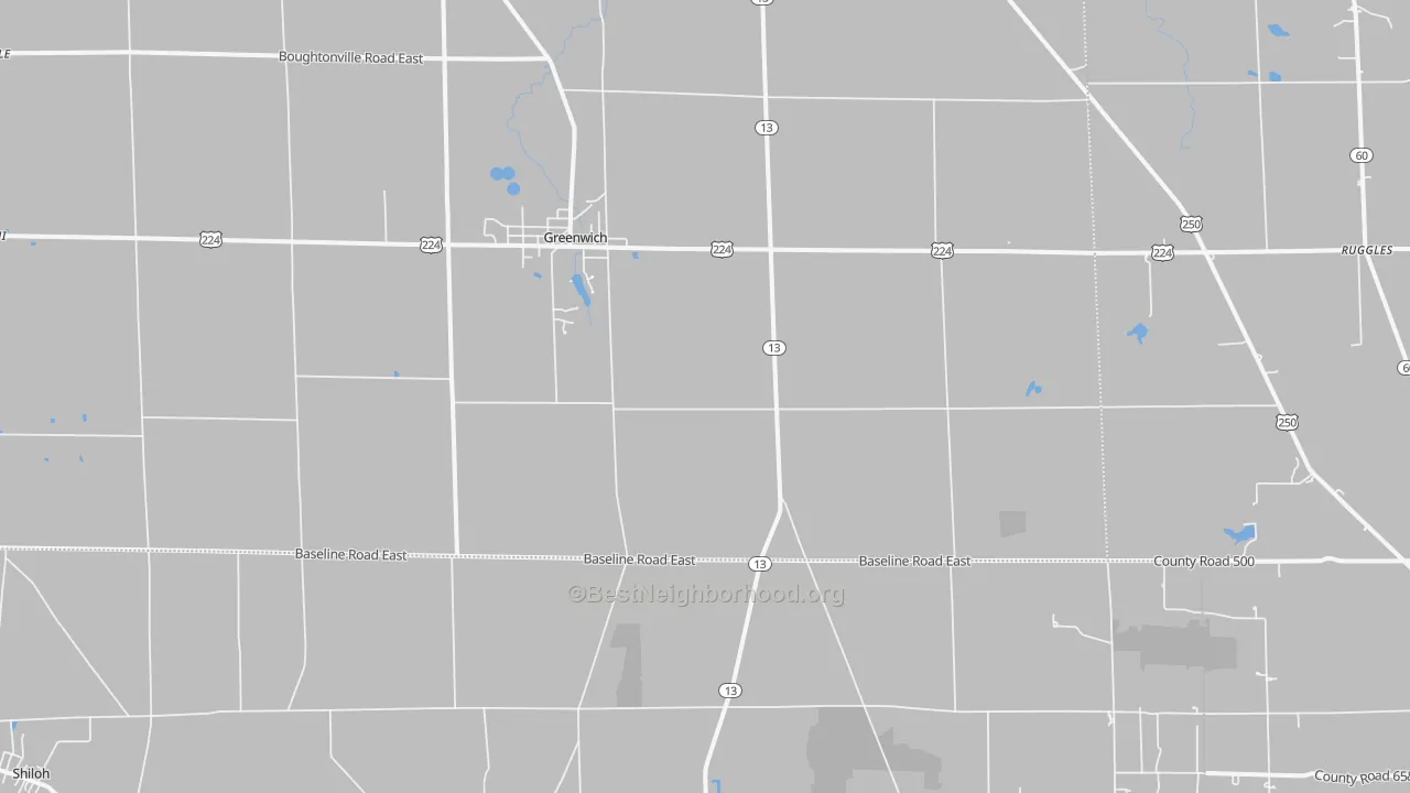 Transit Grade map of 44837, OH